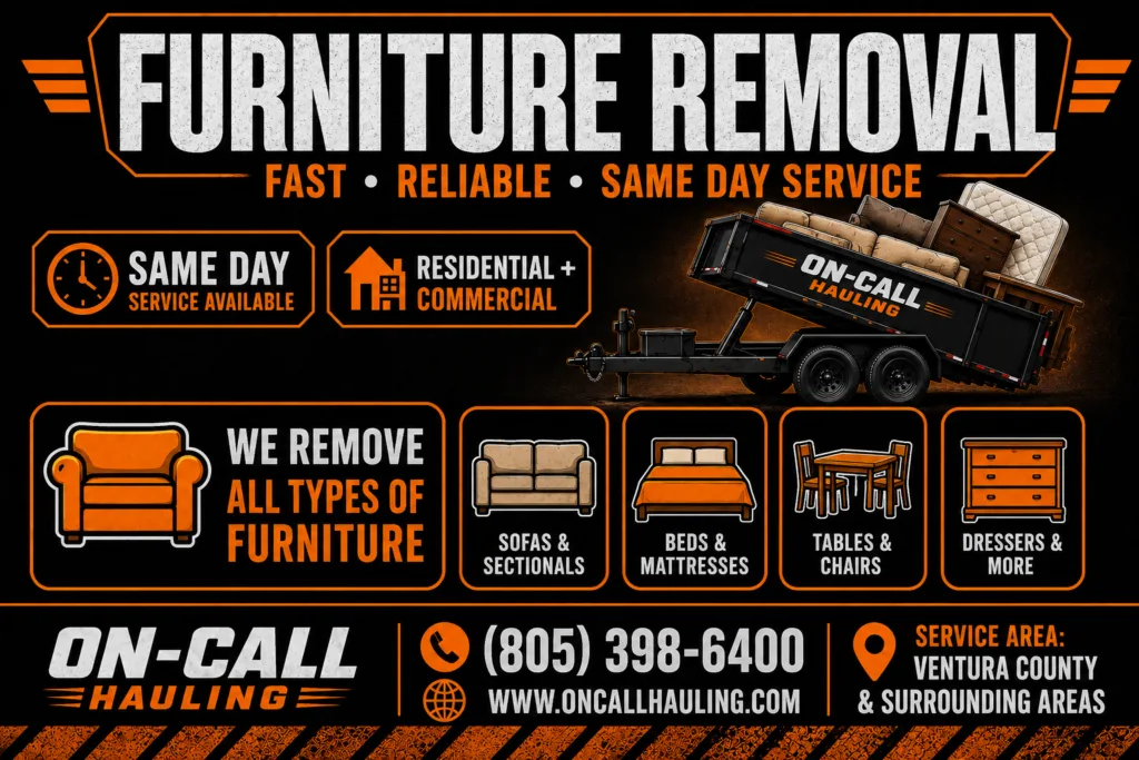 Furniture Removal Service In Ventura County Furniture Removal Service In Ventura County