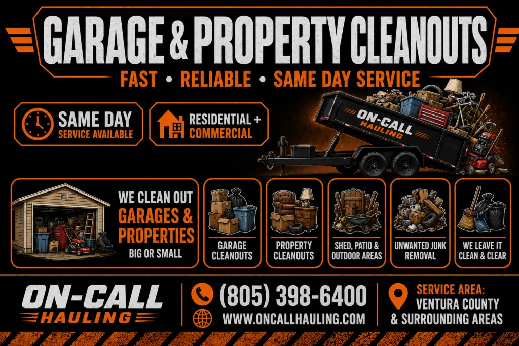 Garage & Property Cleanout Service in Ventura County